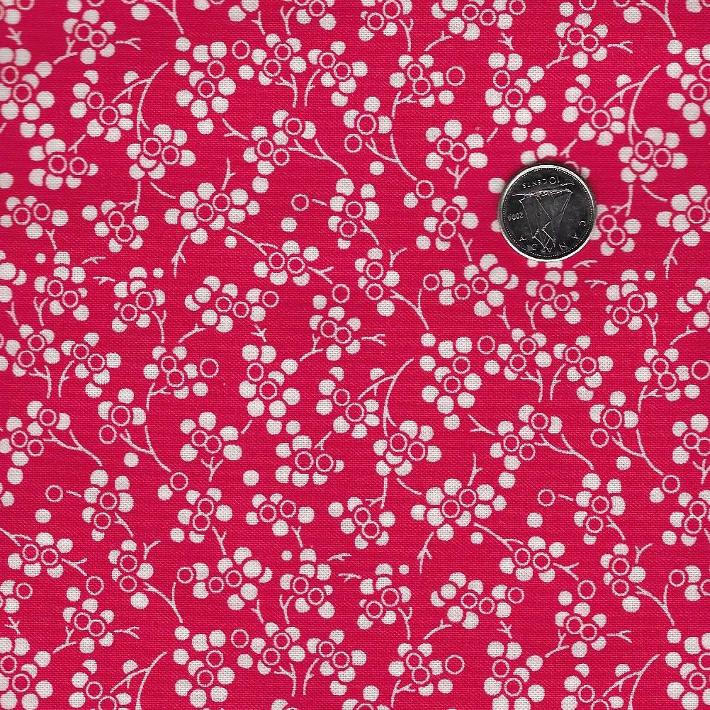 Figs & Shirtings par Fig Tree & Co pour Moda - Background Barn Red Autie's Pajamas