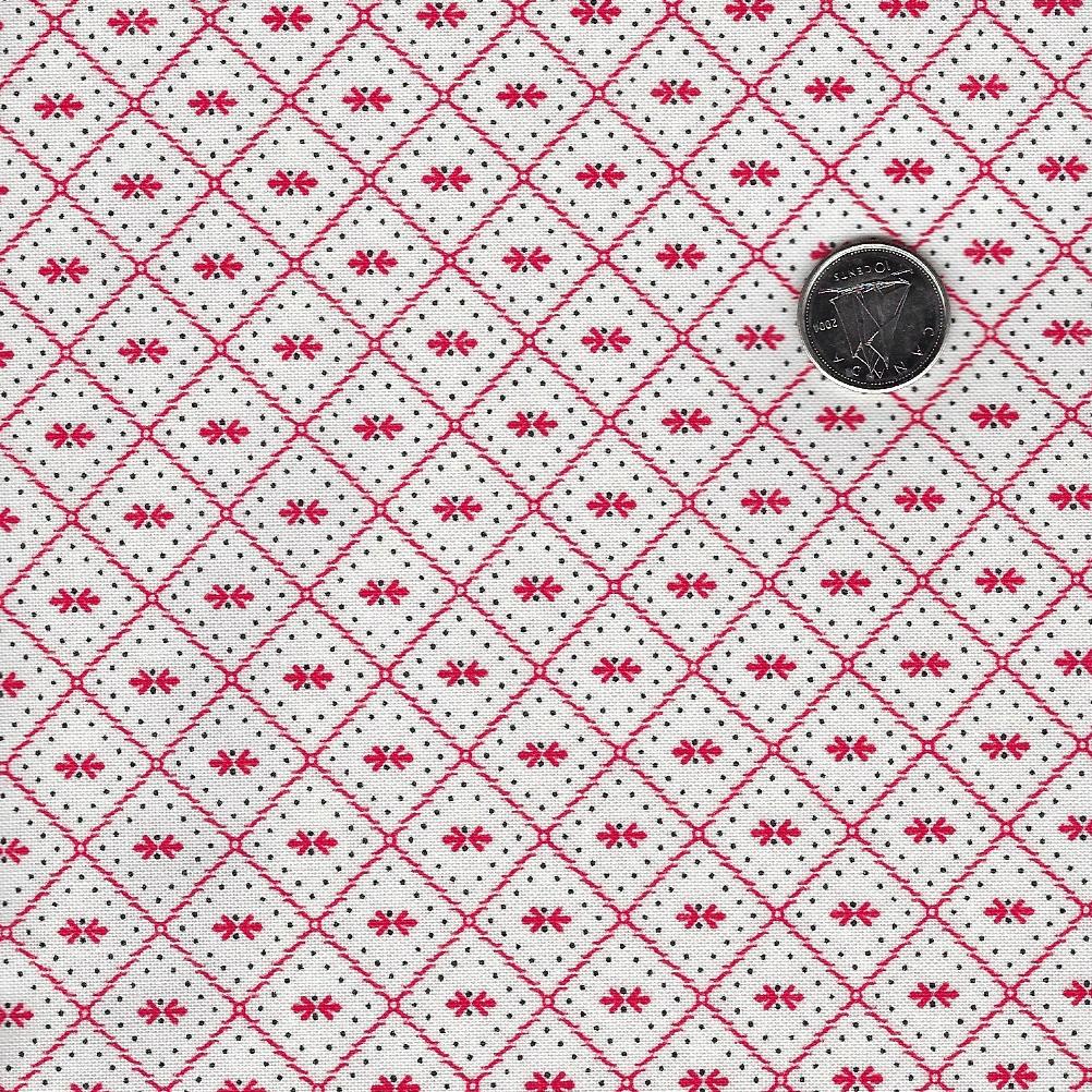 Figs & Shirtings par Fig Tree & Co pour Moda - Background Linen Barn Red Uncle's Pajamas