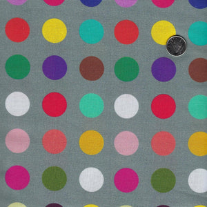 108 Inches Wide Backing - Many Colored Dots by Windham - Grey