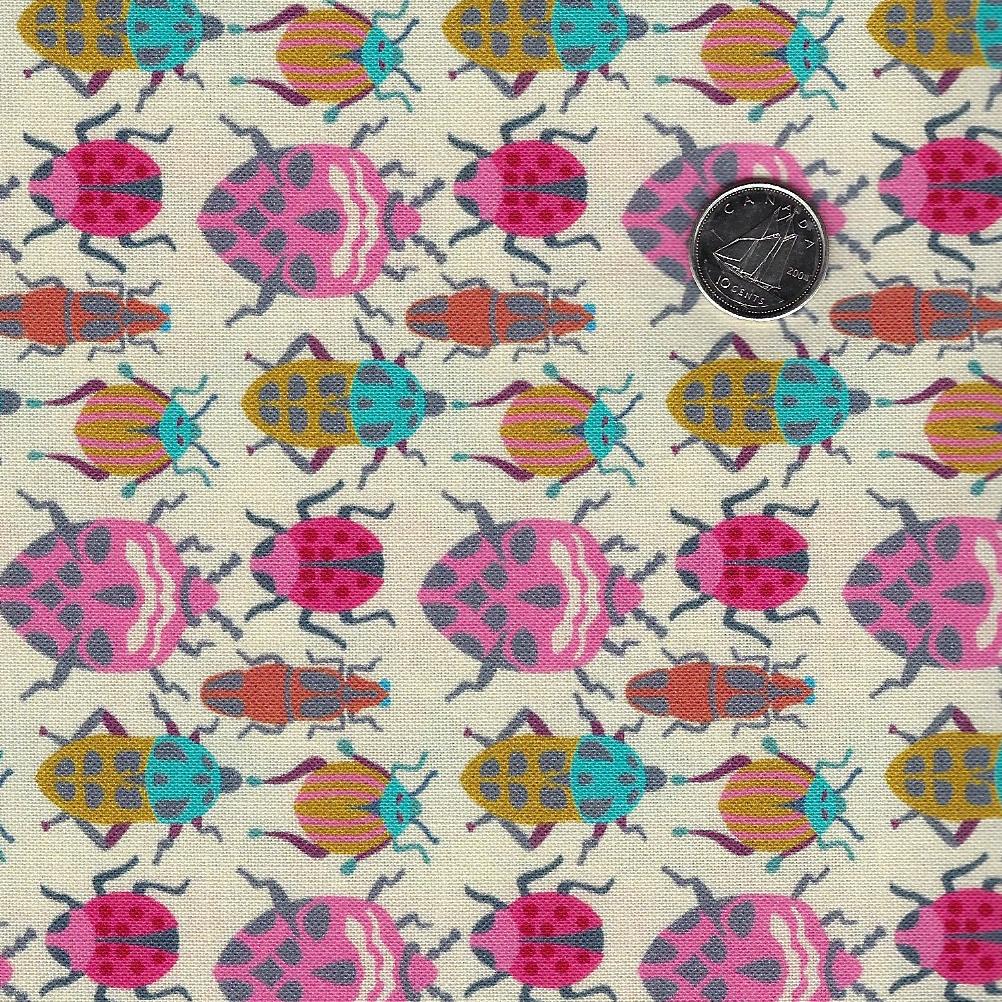 Eden by Sally Kelly for Windham Fabrics - Bug Race Cream