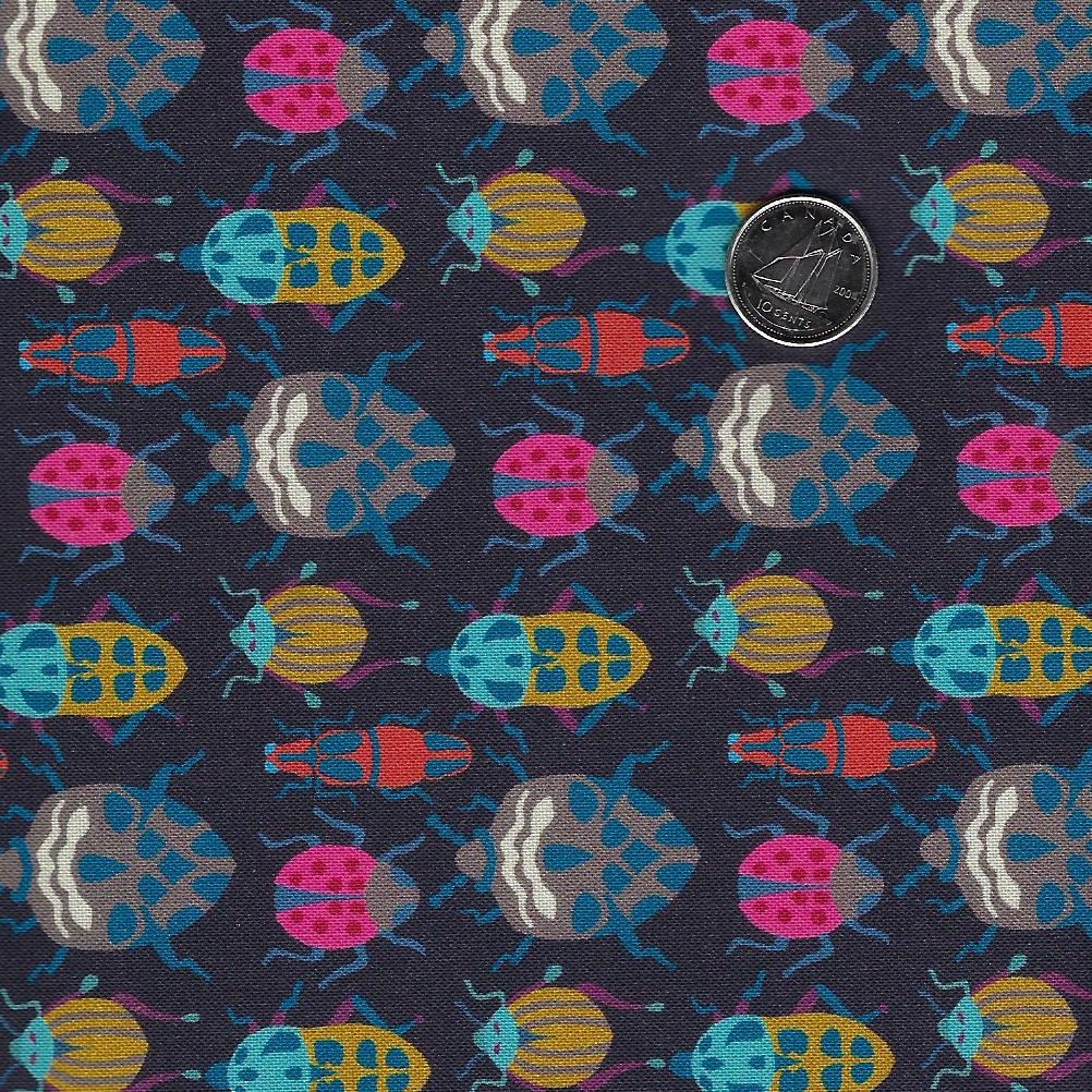 Eden by Sally Kelly for Windham Fabrics - Bug Race Midnight