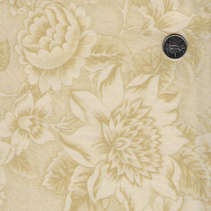 Sarah's Story 1830-1850 by Betsy Chutchian for Moda - Background Sweet Cream Floral Abundance