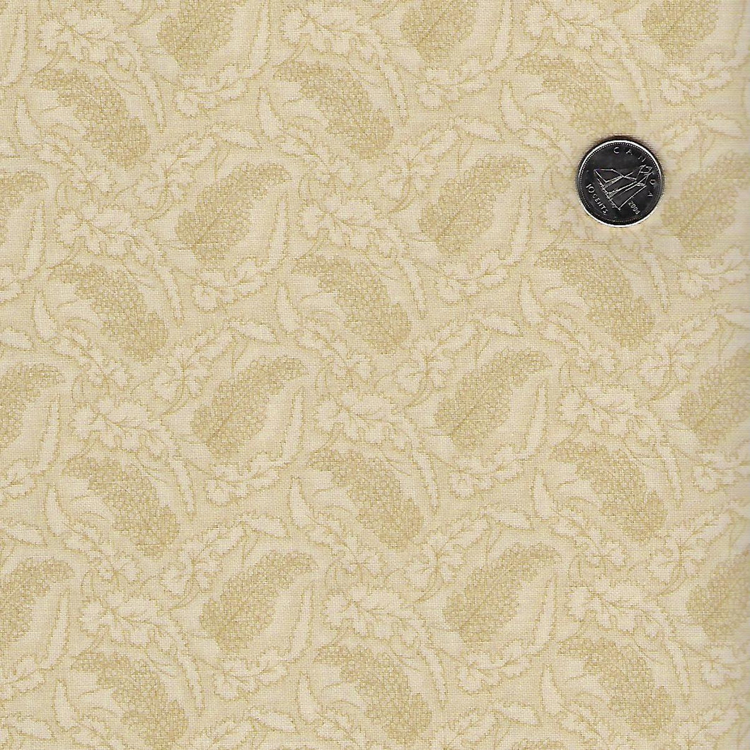 Sarah's Story 1830-1850 by Betsy Chutchian for Moda - Background Sweet Cream Fallen Leaves