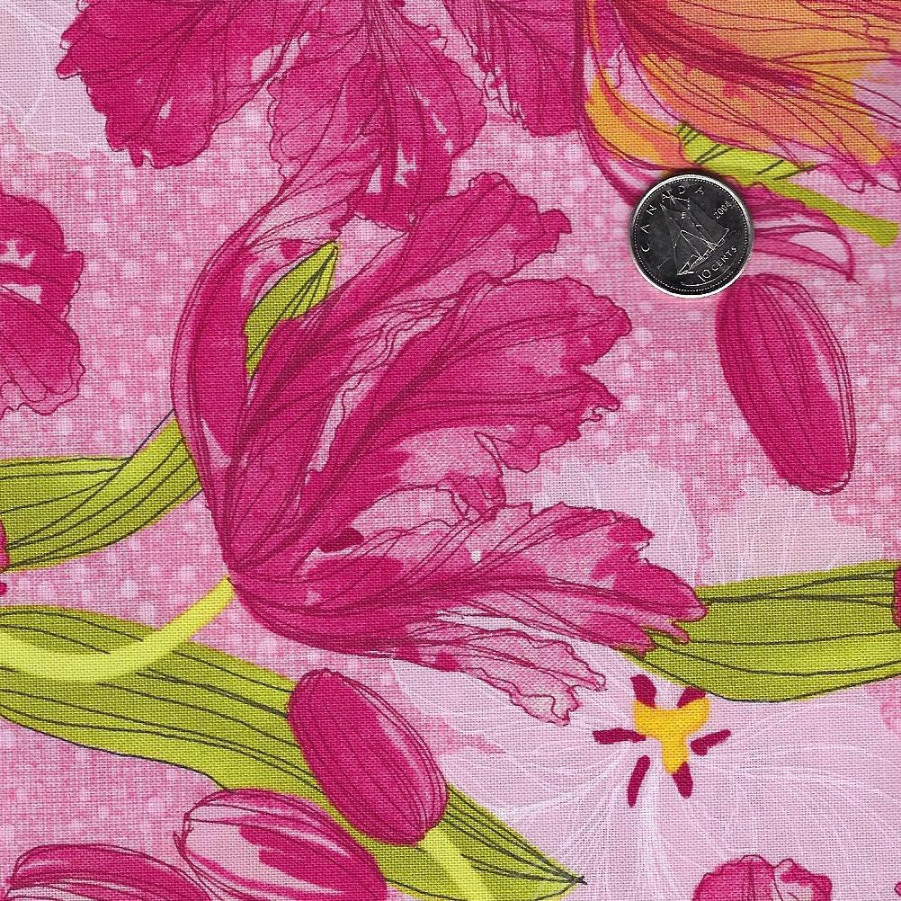 Tulip Tango par Robin Pickens pour Moda - Background Princess Spring Tulip Blooms