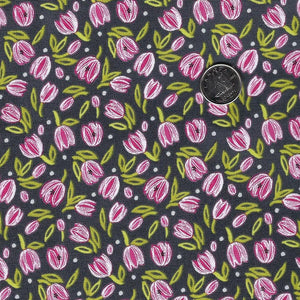 Tulip Tango par Robin Pickens pour Moda - Background Shadow Tossed Tulips