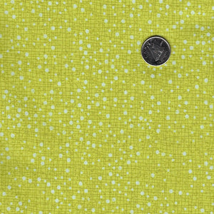 Tulip Tango by Robin Pickens for Moda - Background Chartreuse Dotty Thatched
