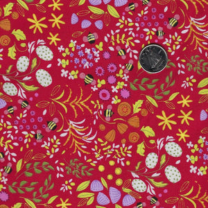 Wild Blossoms par Robin Pickens pour Moda - Background Poppy Little Wild Things