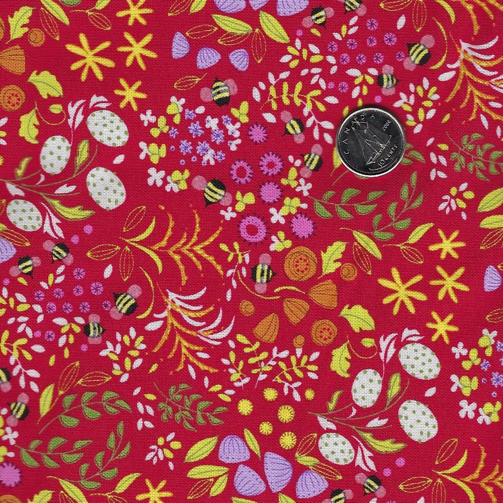 Wild Blossoms par Robin Pickens pour Moda - Background Poppy Little Wild Things