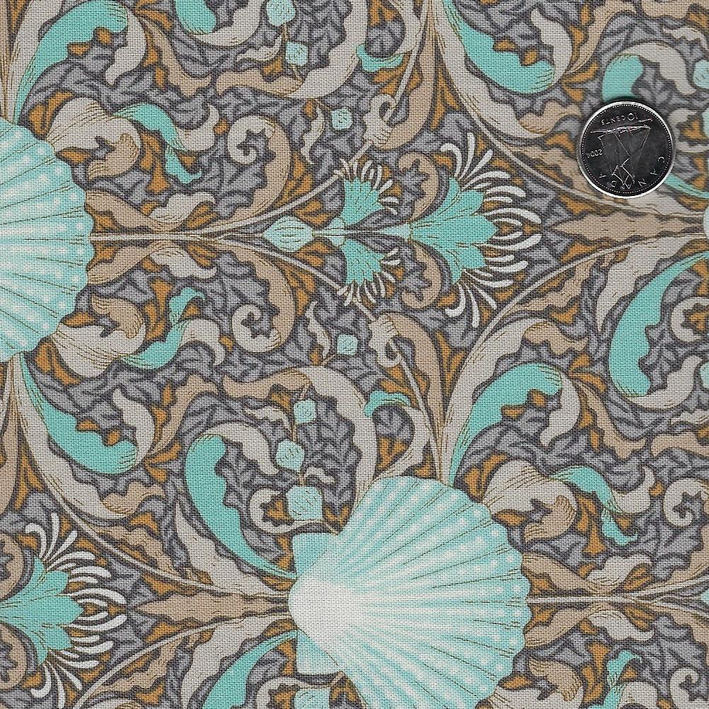 Cotton Beach par Tilda Fabrics - Scallop Shell Grey
