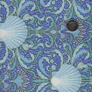 Cotton Beach by Tilda Fabrics - Scallop Shell Blue