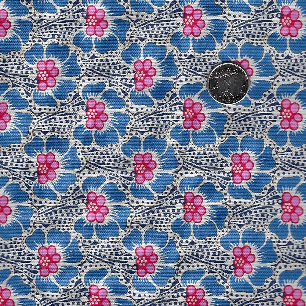 Cotton Beach by Tilda Fabrics - Ocean Flower Blue