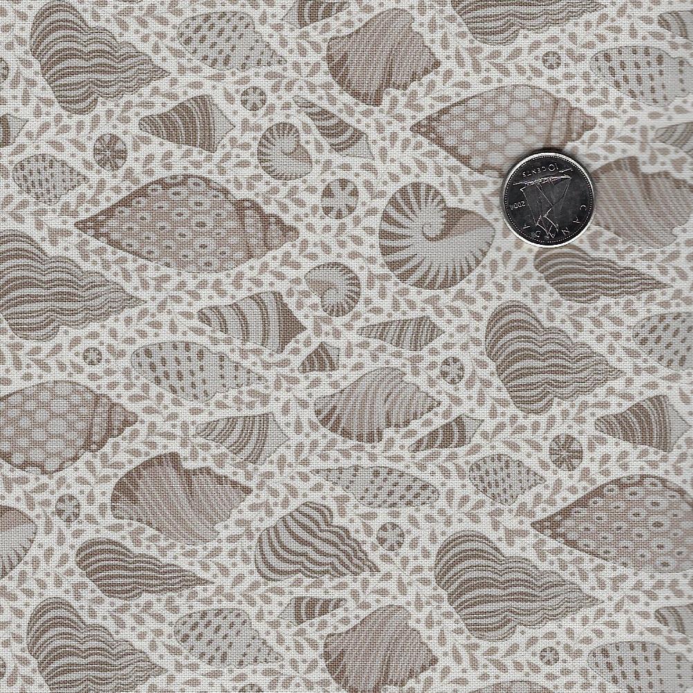 Cotton Beach par Tilda Fabrics - Beach Shells Grey