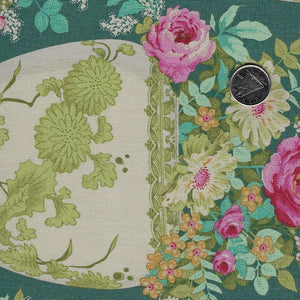 Chic Escape par Tilda Fabrics - Flowervase Petrol