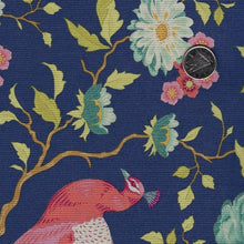 Charger l&#39;image dans la galerie, Chic Escape par Tilda Fabrics - Peacock Tree Navy Blue
