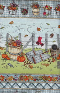 Sweater Weather by Kris Lammers for Maywood Studio - Border Print Background Blue