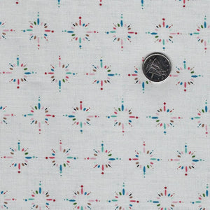 Happiness is Homemade by Kris Lammers for Maywood Studio - Background Grey Starburst Sprinkles