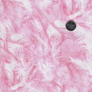 Flamingo Bay par Michel Design Works pour Northcott - Pink Feather Texture