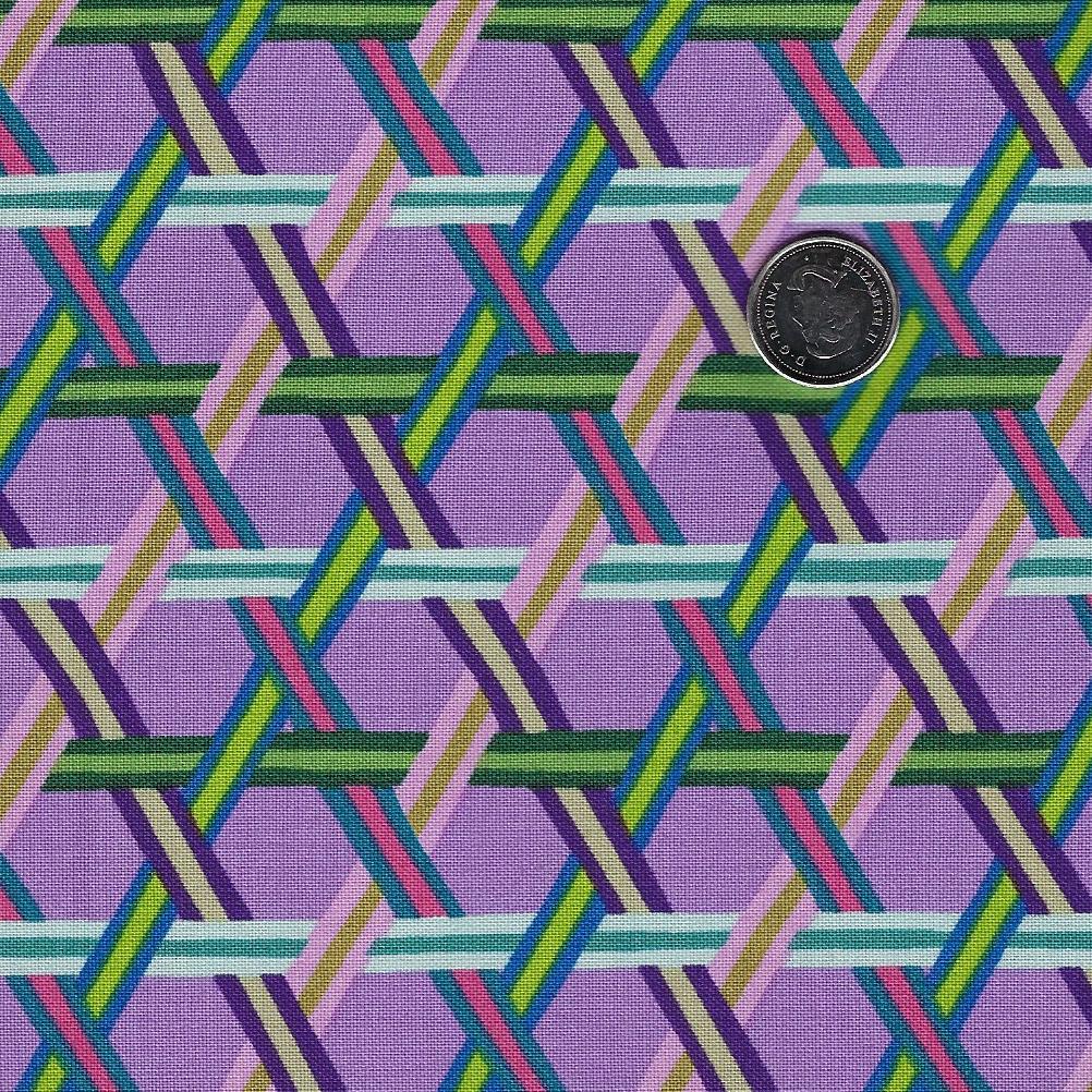 Swatch Book par Kathy Doughty pour Figo Fabrics - Background Lilac Wicker Weave