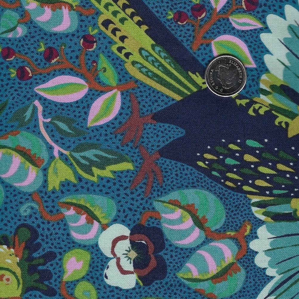 Swatch Book par Kathy Doughty pour Figo Fabrics - Background Blue Feather Friends