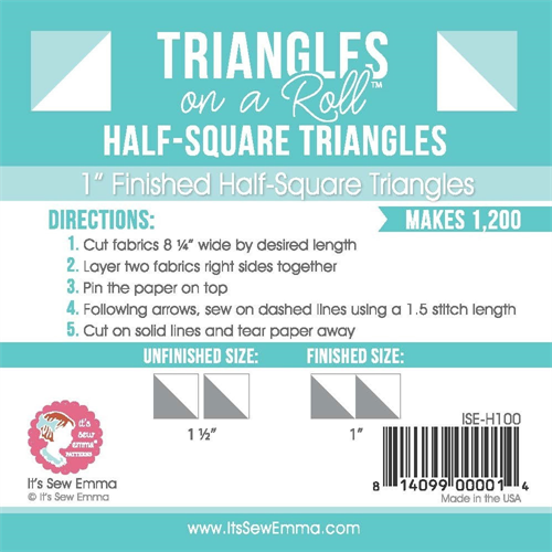Triangles on a Roll - 7 Sizes