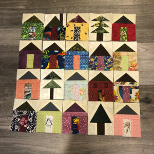 Little Tree Blocks by Mad Moody Quilting Fabrics - 4 Blocks