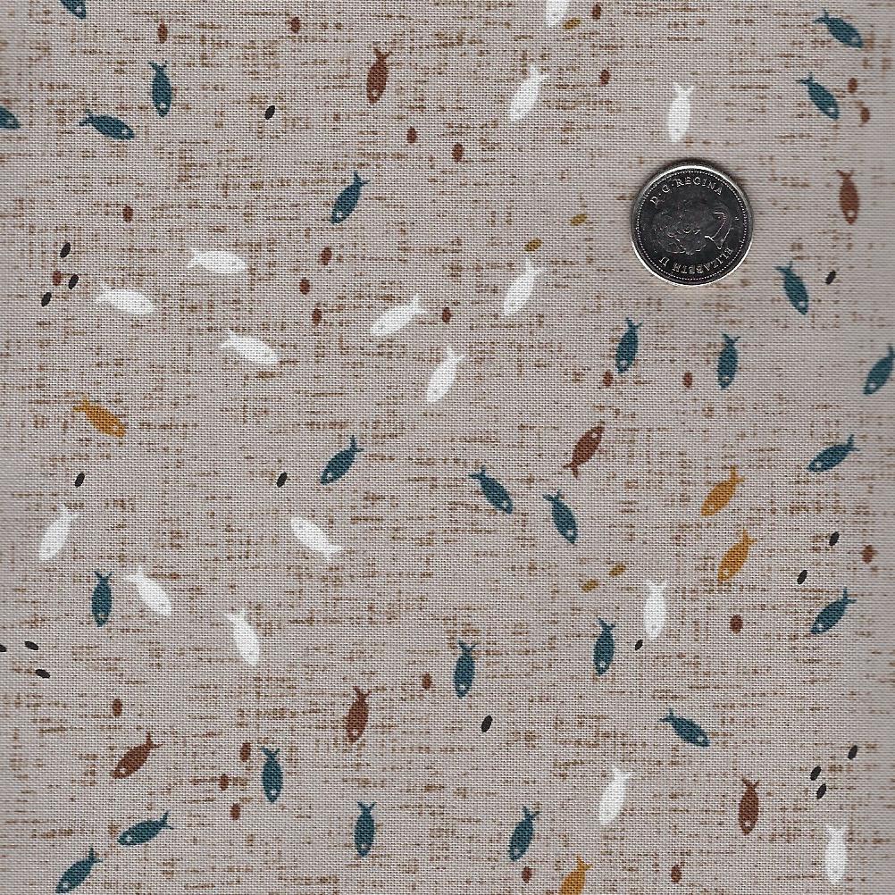 Calm Waters by Bernadett Urbanovics for Figo Fabrics - Background Cream School