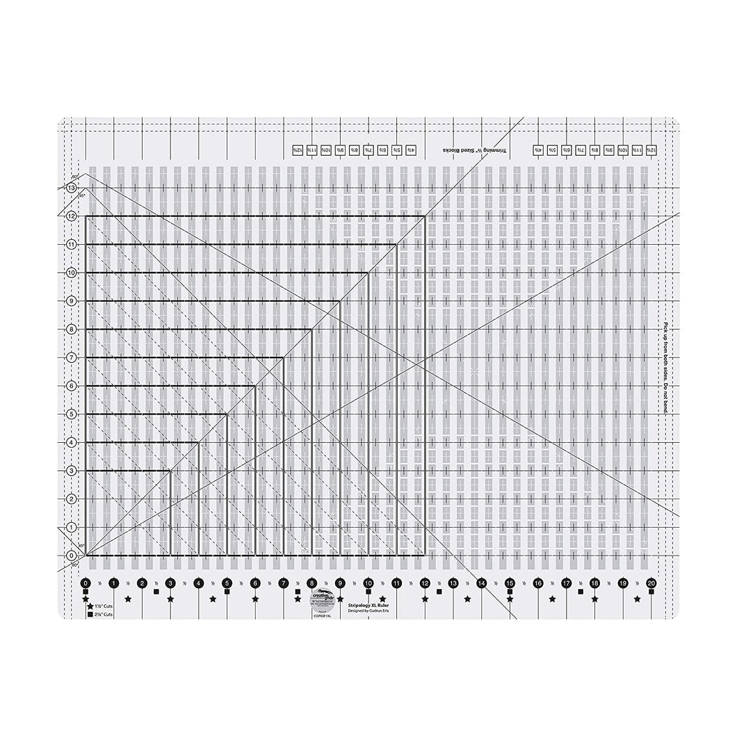 Creative Grids - Règle antidérapante Stripology XL