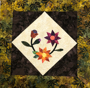 Applique Floral Block Quilt Along par Phyllis Moody pour Mad Moody Quilting Fabrics