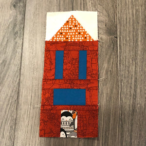 Tall House Blocks by Mad Moody Quilting Fabrics - 4 Blocks
