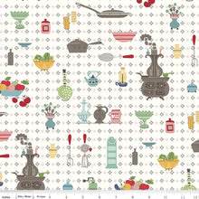 Load image into Gallery viewer, Cook Book by Lori Holt for Riley Blake Designs - Multi Wallpaper
