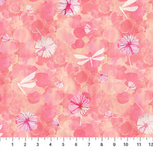 Load image into Gallery viewer, Dragonfly Dreams by Deborah Edwards for Northcott - Multi Peach Floral &amp; Dragonfly
