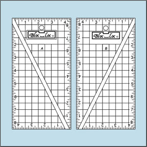 Bloc Loc - Half-Rectangle Triangle Ruler Set – Mad Moody Quilting