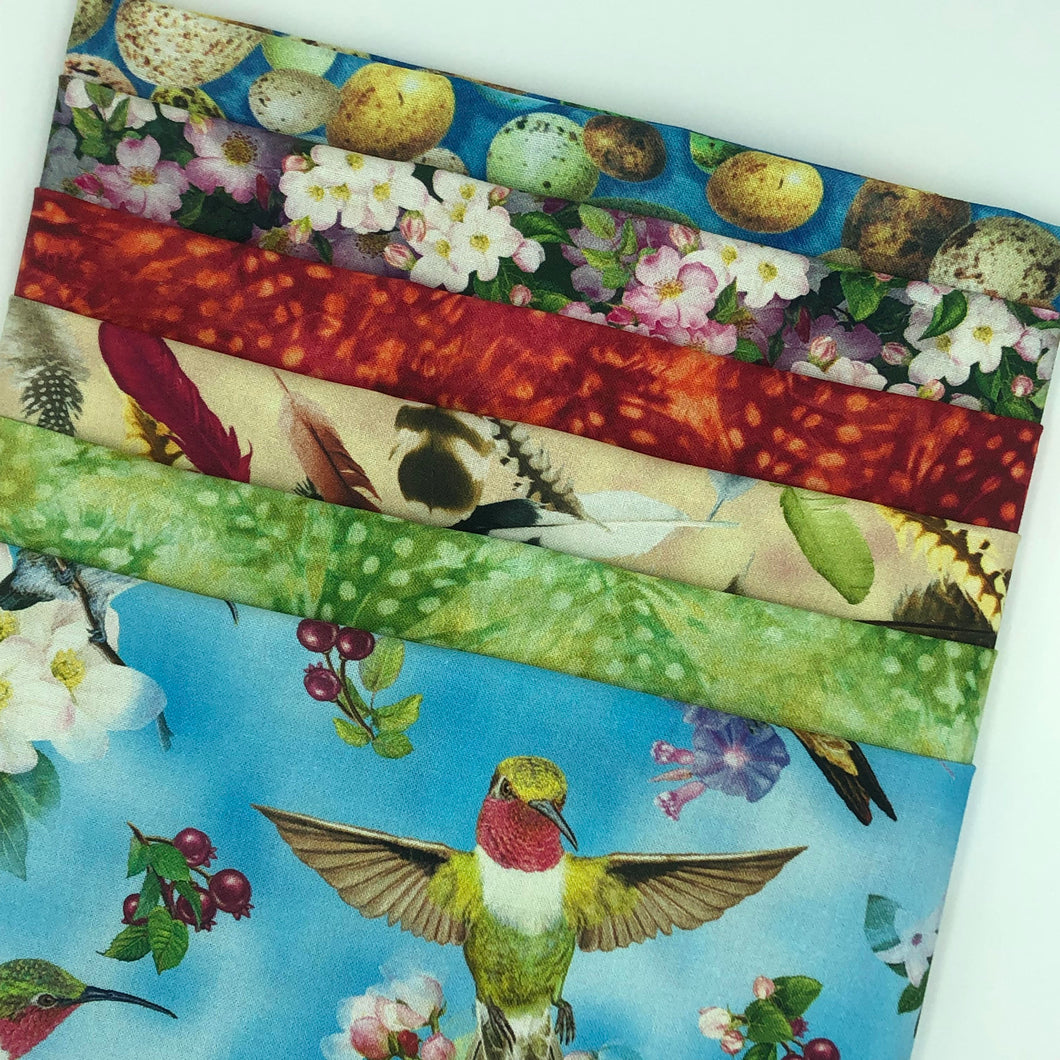 Bundle of 6 Fat Quarters from Fat Quarter Club