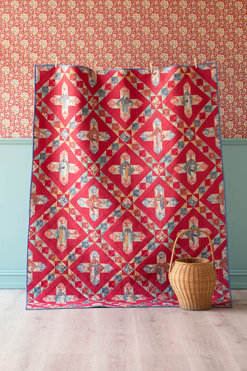 Homestar Country Red by Tilda Fabrics Quilt Kit