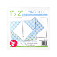 Charger l&#39;image dans la galerie, Flying Geese - Quilt Block Foundation Paper - 4 Tailles
