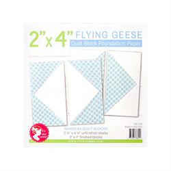 Flying Geese - Quilt Block Foundation Paper - 4 Sizes