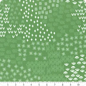 Hampton Court by Karen Lewis for Figo Fabrics - Background Green Meadow