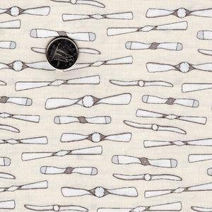 Mighty Machines by Lydia Nelson for Moda - Background Creamy Propellers