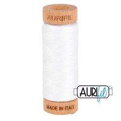 Aurifil 80 wt Cotton 2024 White Aurifil 80 wt Cotton 2024 White